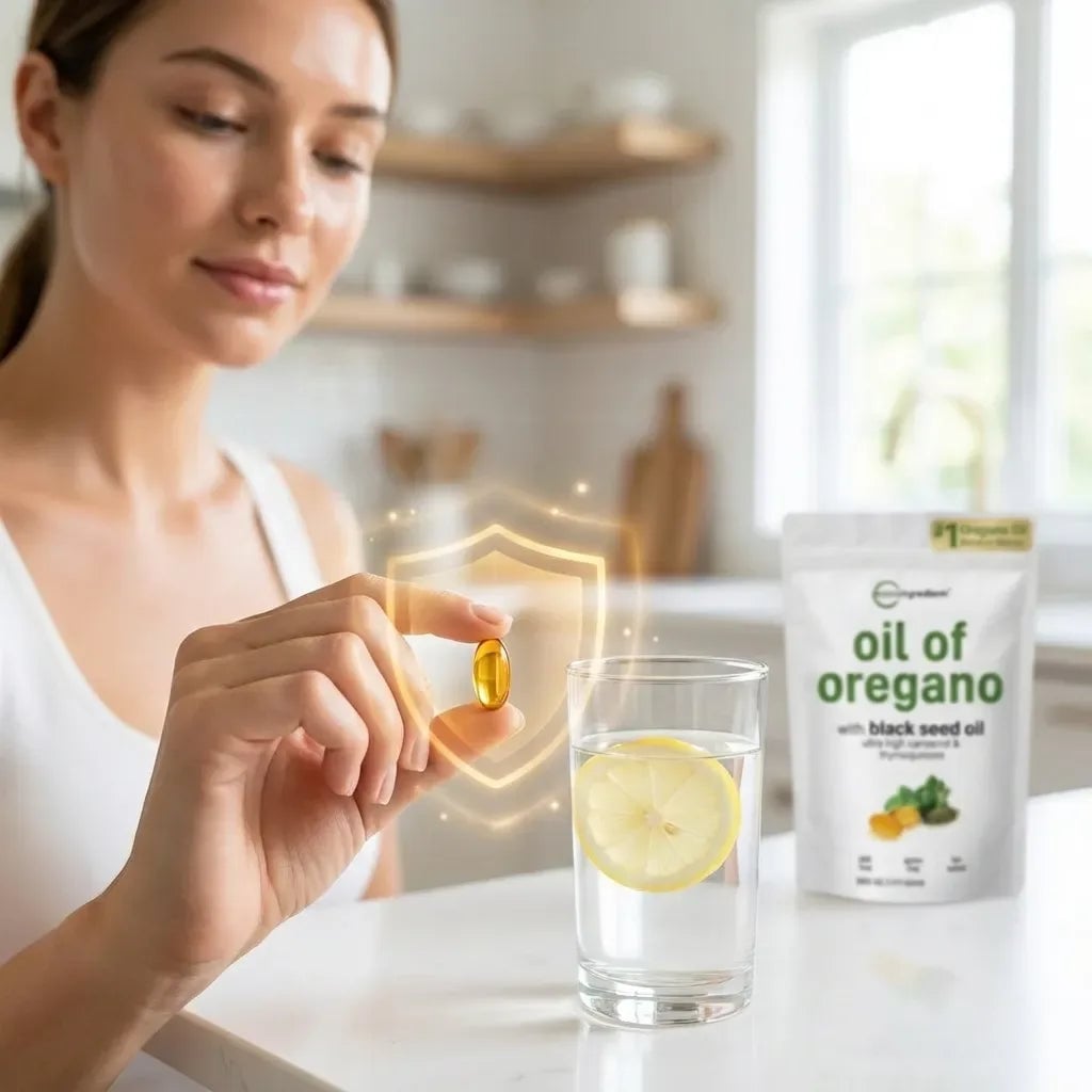 Oil Of Orégano El Antibiótico Natural Más Poderoso de 60 softgels