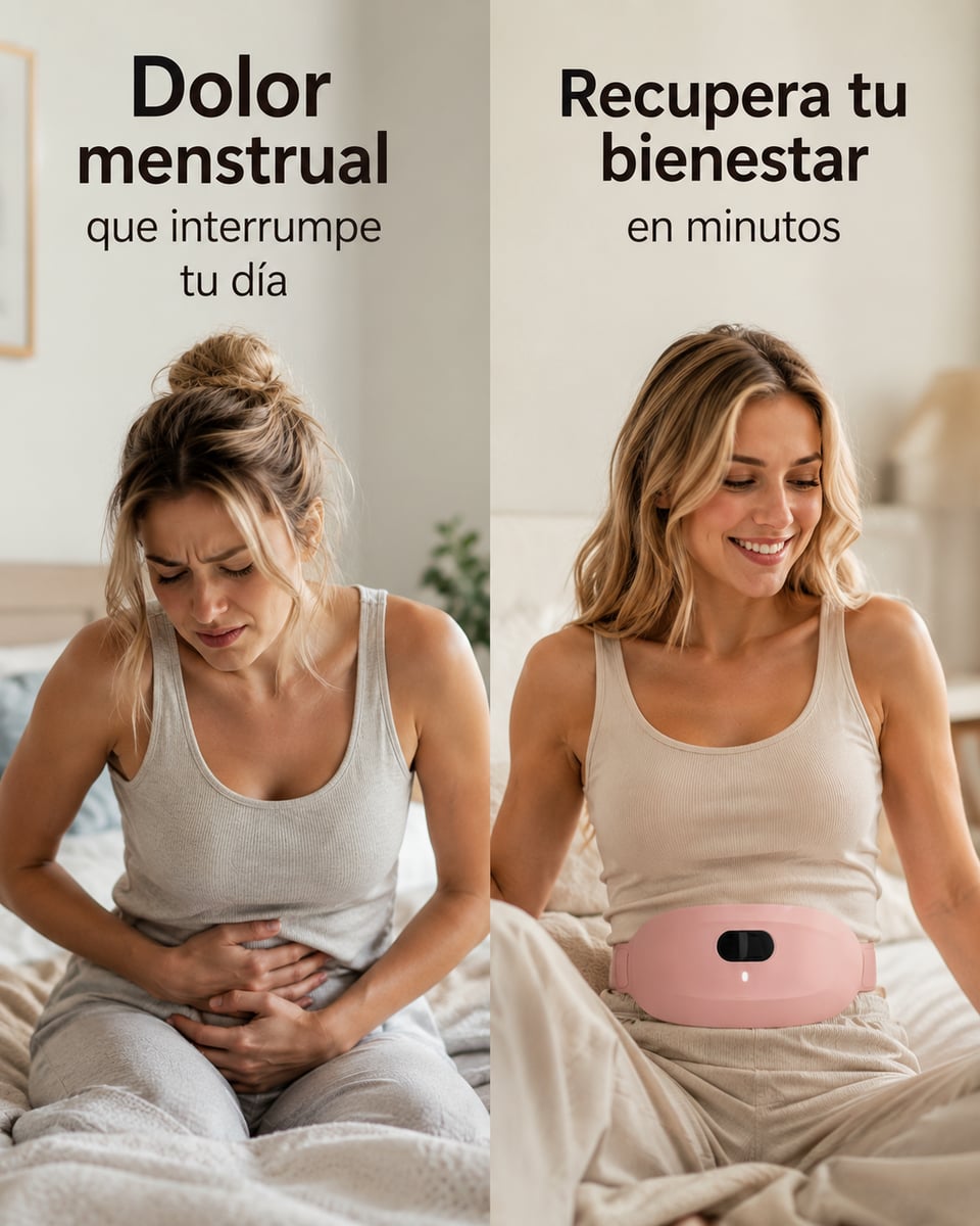 Cinturón Térmico Menstrual | Calor y Masaje para Aliviar Cólicos