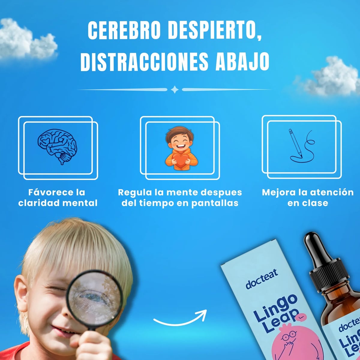 🧠 Lingo Leap – Gotas de apoyo para el aprendizaje infantil