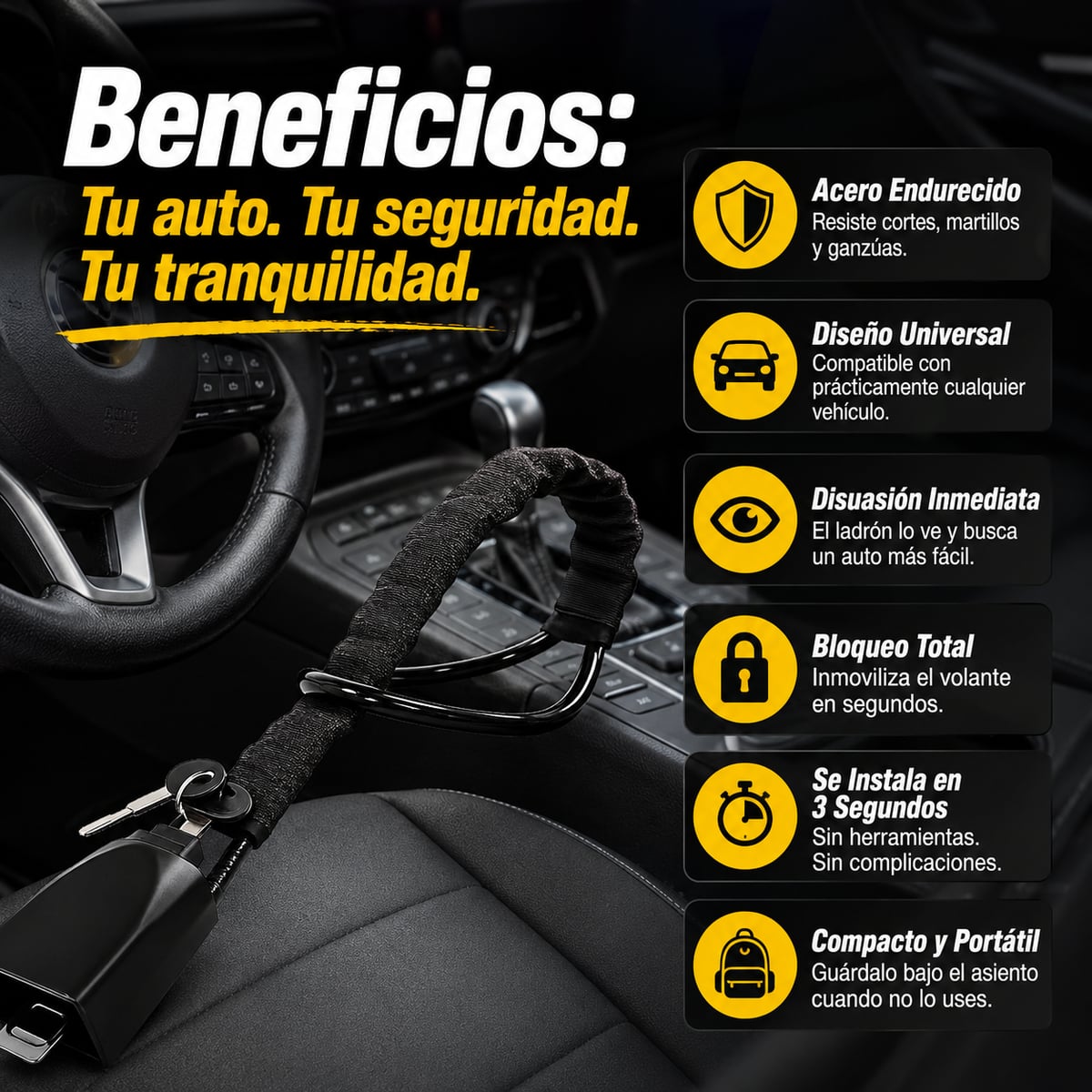 Traba Volante Seguro Total + ENVIO GRATIS
