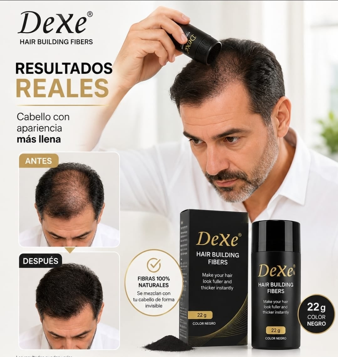 Fibras Capilares DeXe – Cabello Más Denso y Abundante al Instante