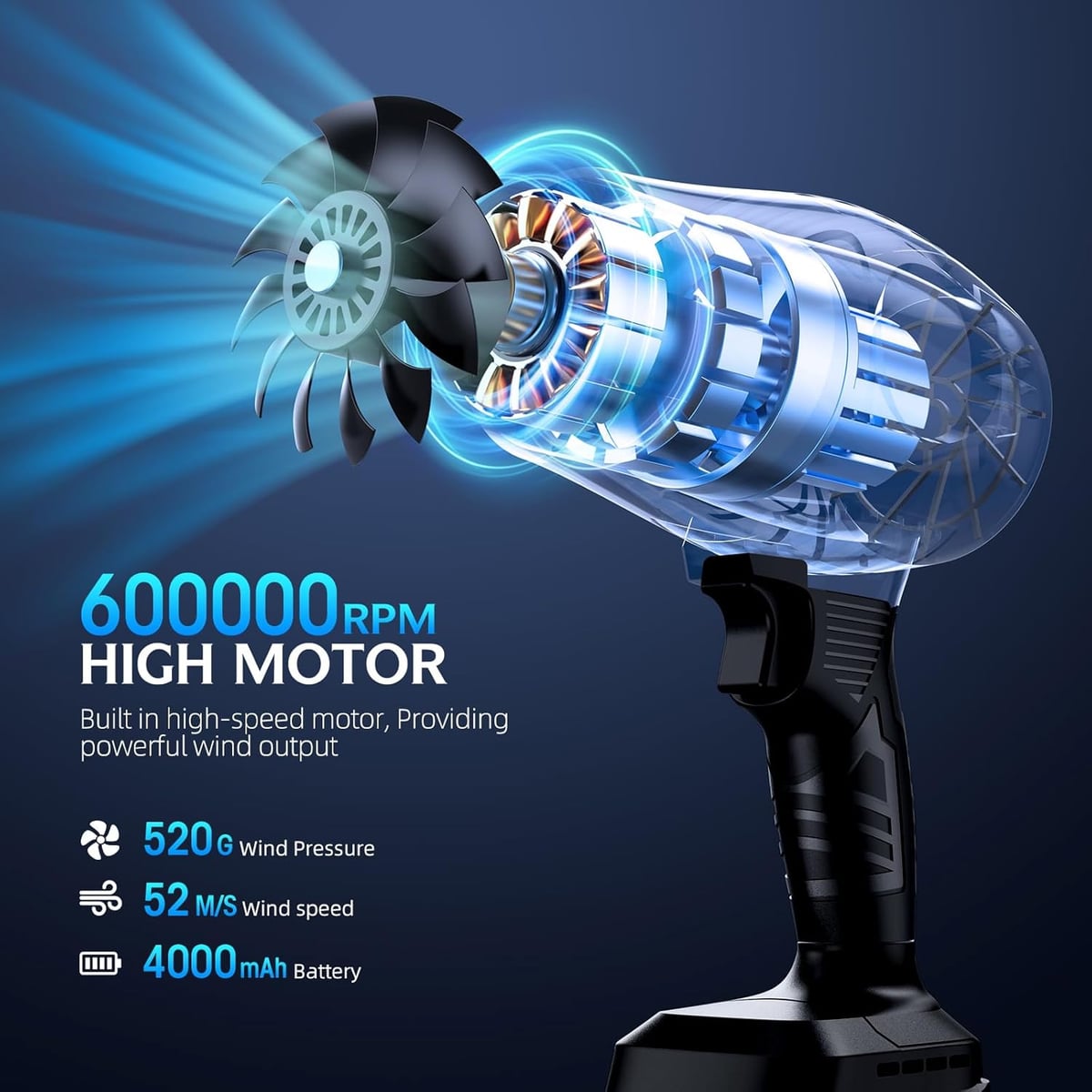 Soplador inalámbrico profesional -JetClean™ 