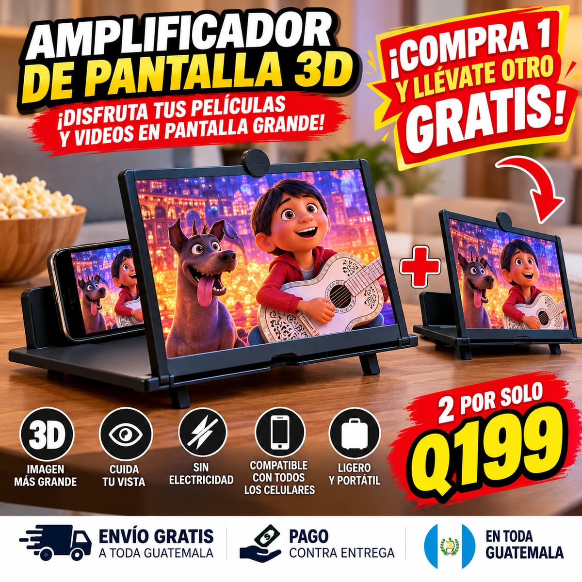 Amplificador de Pantalla 3D™ | ¡Compra 1 y Llévate Otro GRATIS!