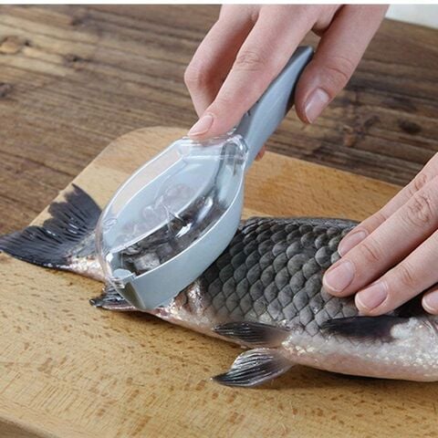 Descamador de Pescado con Recolector ¡ADIÓS A LAS ESCAMAS VOLANDO! + ENVIO GRATIS