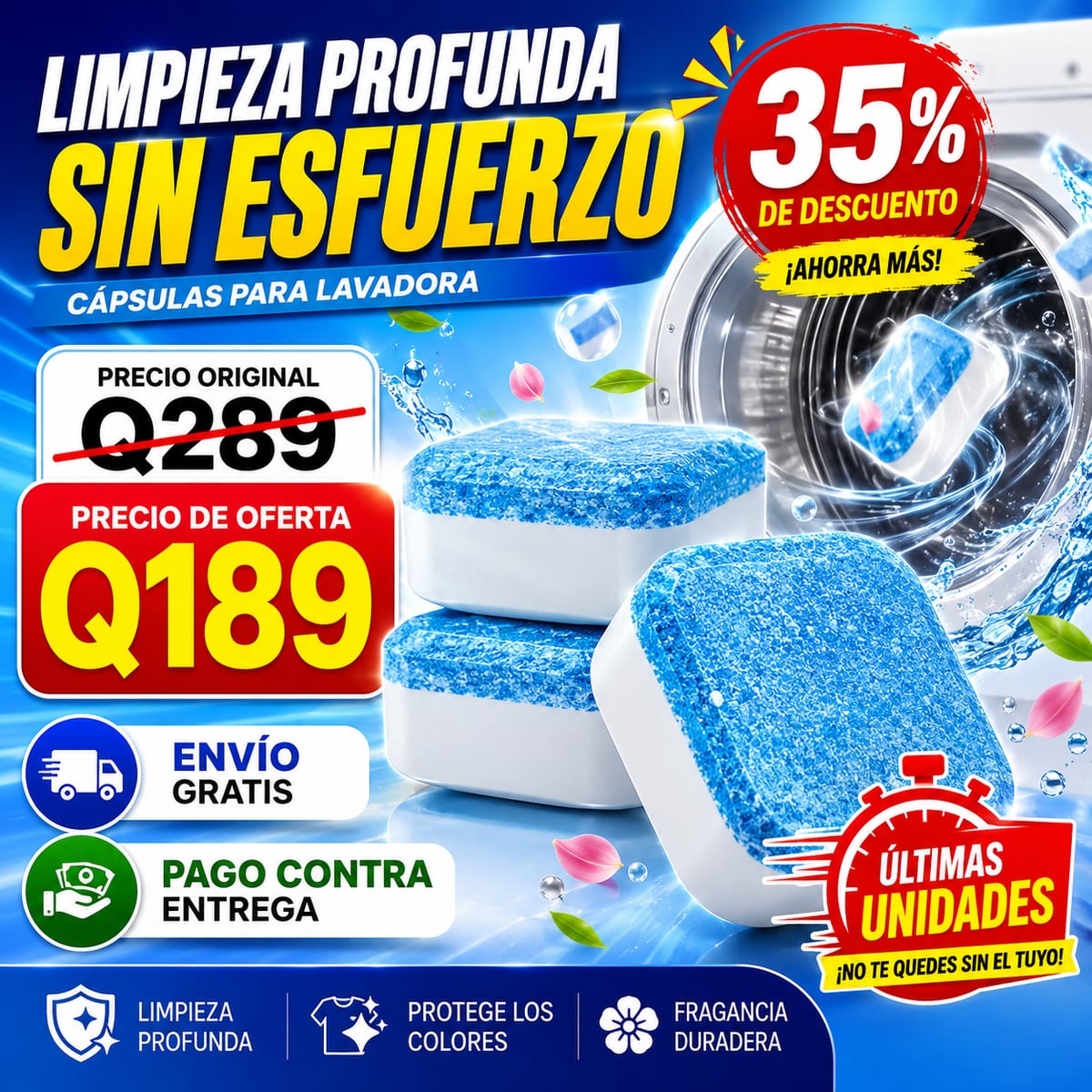 Pastillas Limpiadoras Antisarro para Lavadora+ ENVIO GRATIS