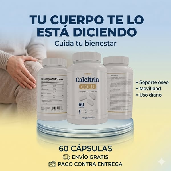 2 x 1 👑 CALCITRIN GOLD™ | Huesos Fuertes para una Vida Activa 🦴💪