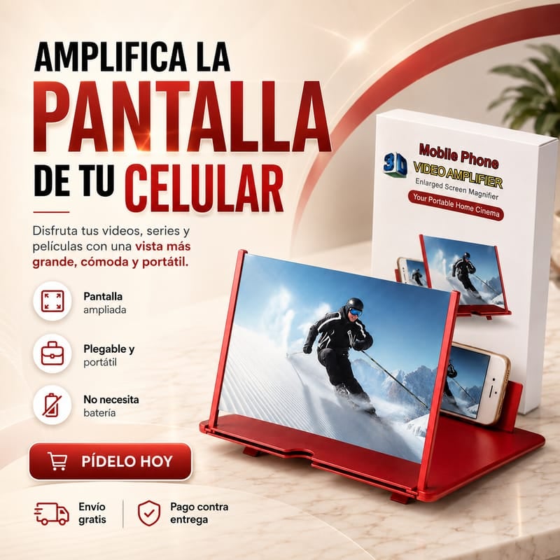 Amplificador de Pantalla para Celular 3D