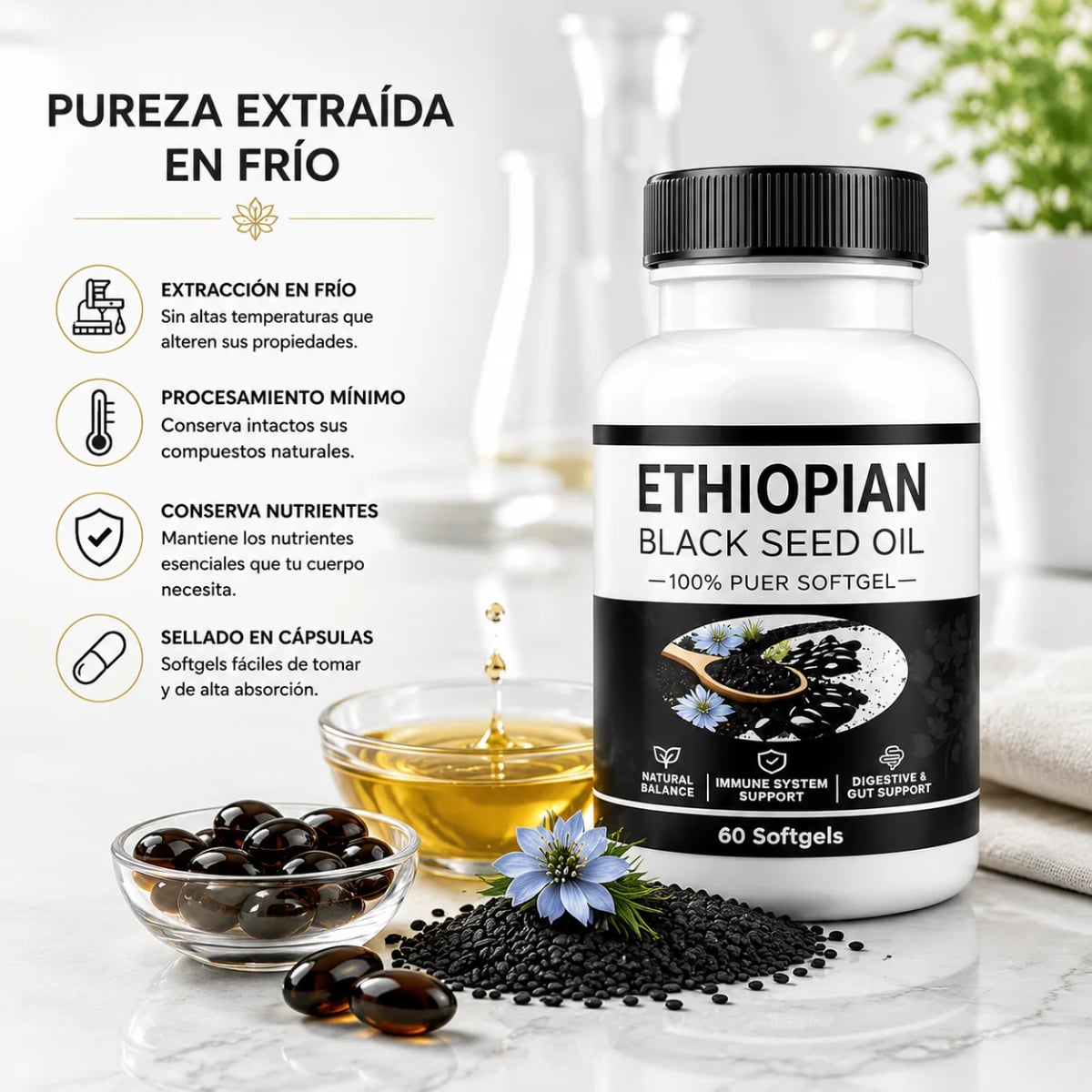 🔥 ACEITE DE SEMILLA NEGRA ETÍOPE — POTENCIA TU BIENESTAR NATURAL 