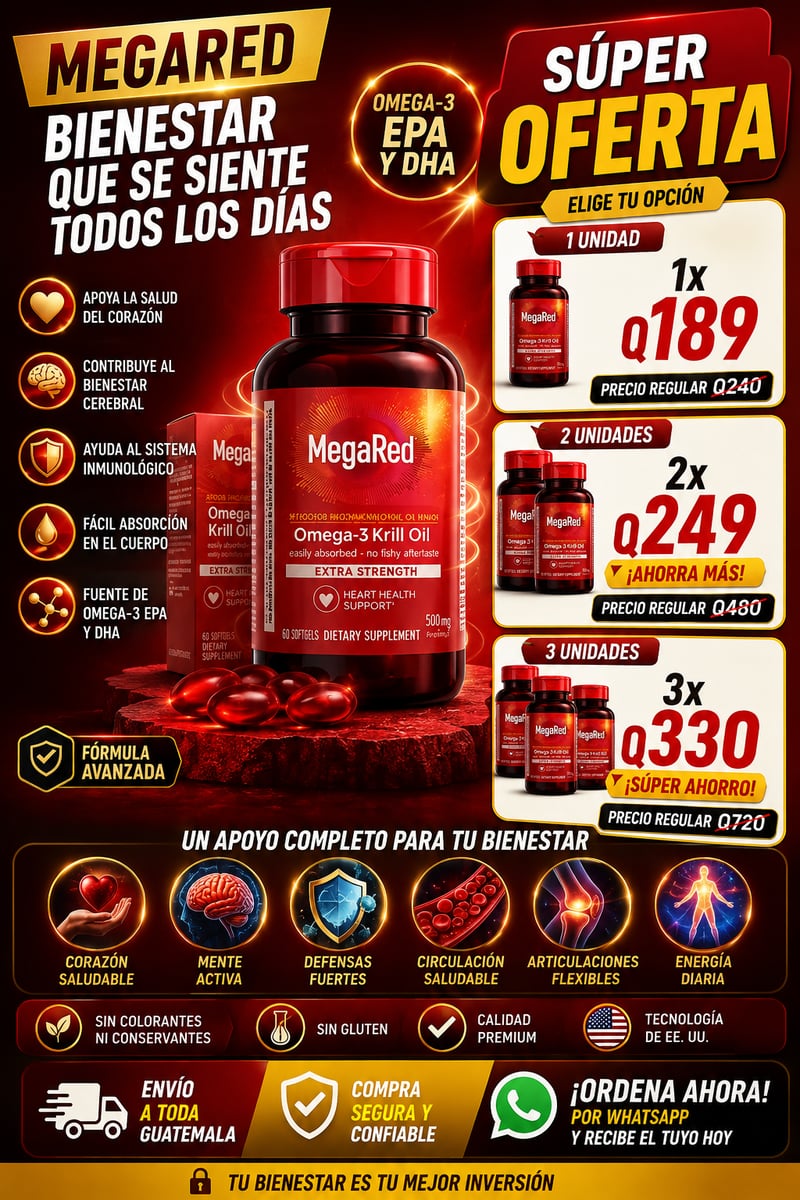 🔥MegaRed Omega-3® Gel Suave – Apoya tu corazón, mente y articulaciones+envio gratis