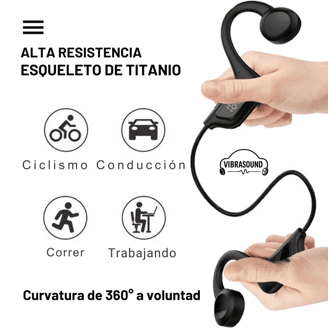 VibraSound pro™ Audífonos de conducción Ósea