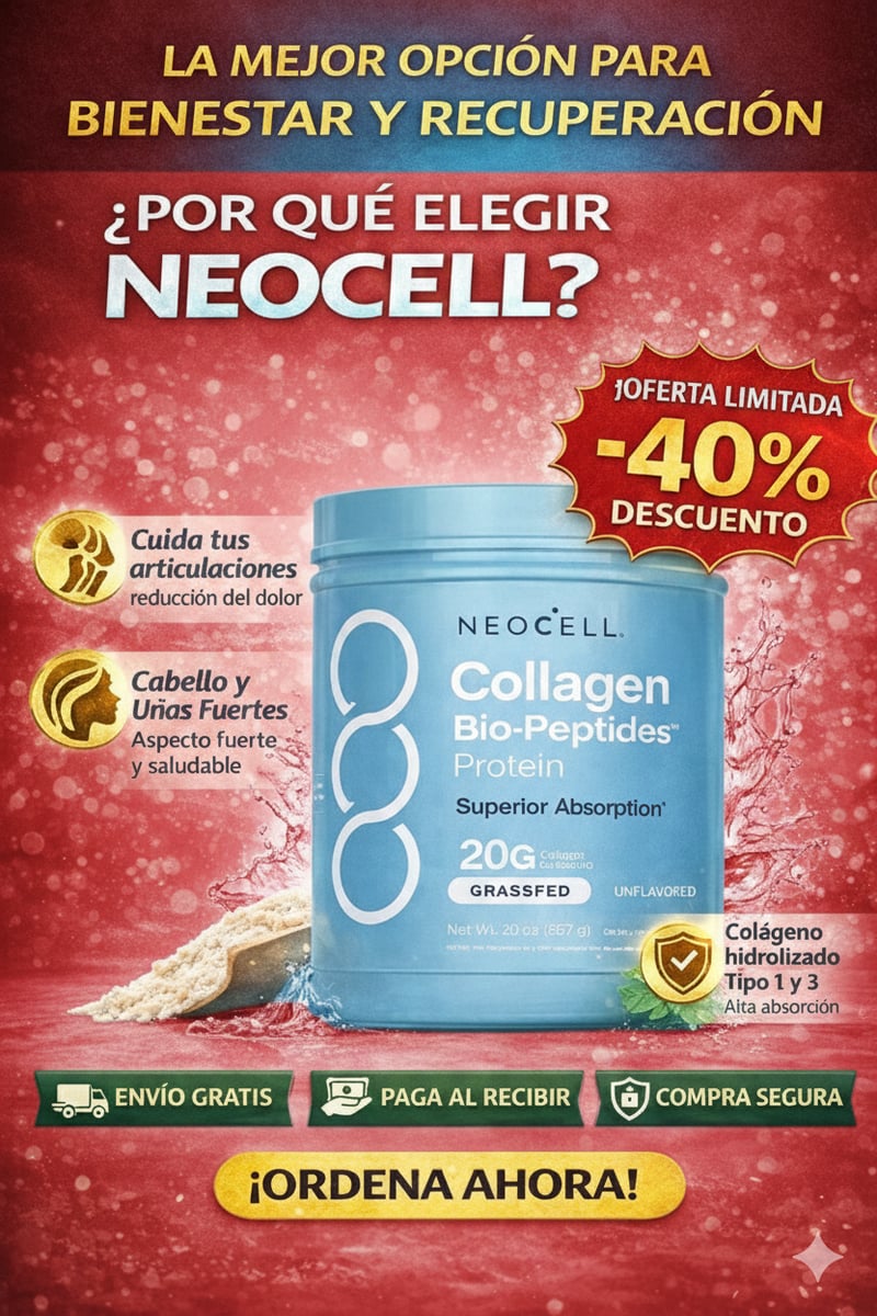 🧬 NeoCell Collagen Bio Peptides - Enfoque antiedad y Belleza ✨ + ENVIO GRATIS 🎁