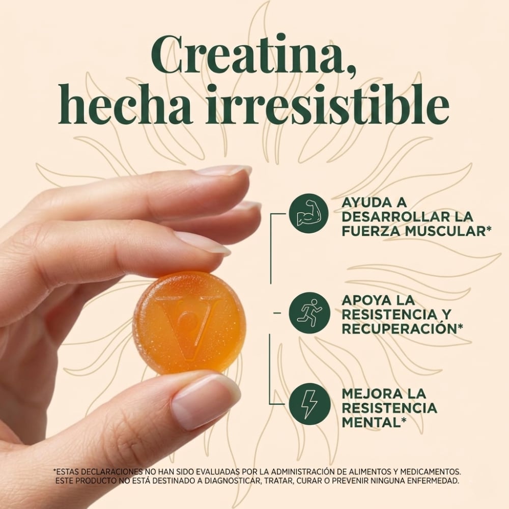 Gomitas Creatine Women — Glúteos y Piernas Firmes en 2 Semanas 🍑 + ENVIO GRATIS 🎁