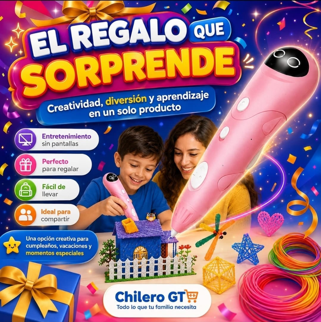 Lápiz 3D Creativo – ¡Convierte tus Ideas en Figuras Reales!