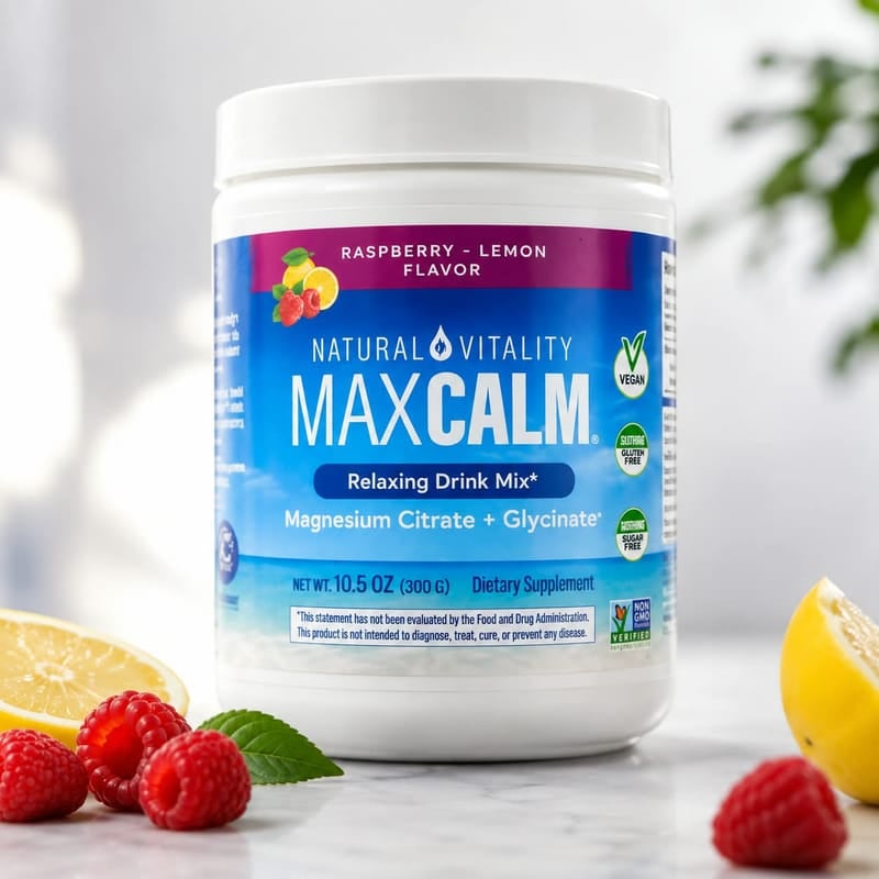 MAXCALM Frambuesa-Limón, (300 g de tranquilidad)