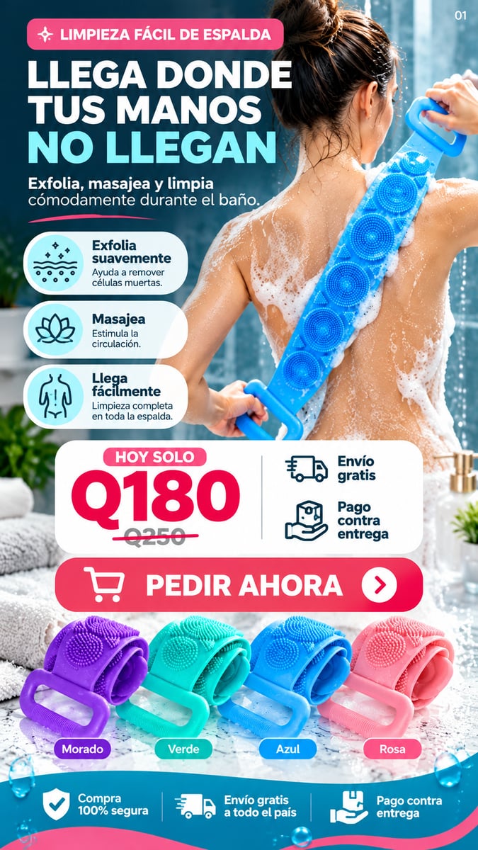 cepillo de baño corporal de silicona
