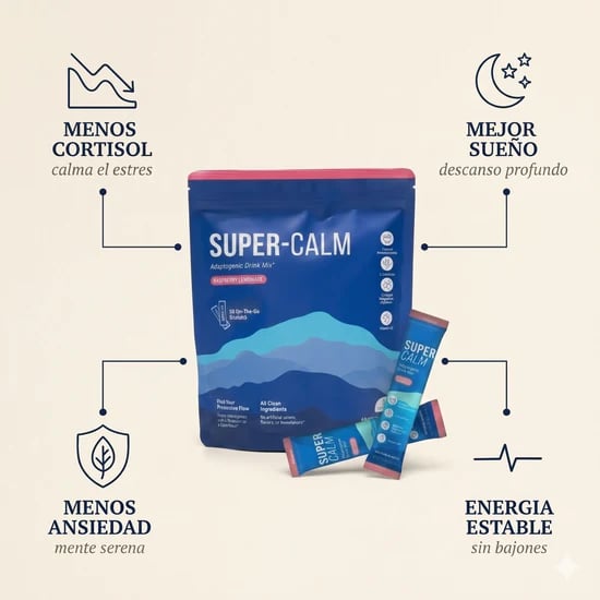 SuperCalm® | Dile adiós al Estrés Crónico Y a esos Kilos de mas por el Cortisol Elevado...