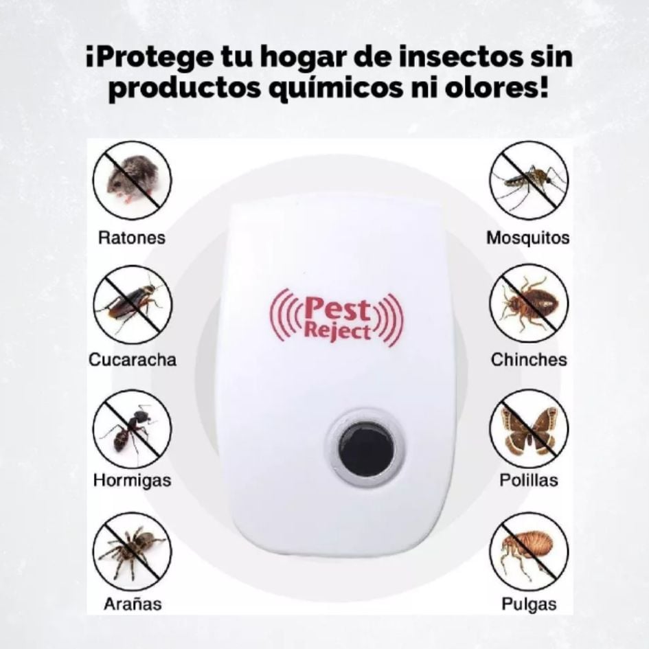PAGAS 1 Y TE LLEVAS 3 DISPOSITIVO PEST REPELLER™ | Repelente Ultrasonico De Plagas