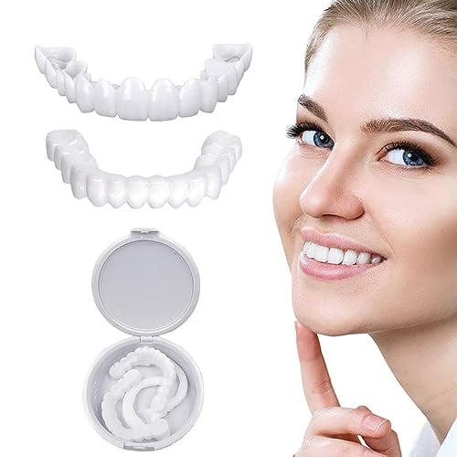 SonrisaDuo™ Carillas Dentales Ajustables 2x1 (Superior e Inferior)".