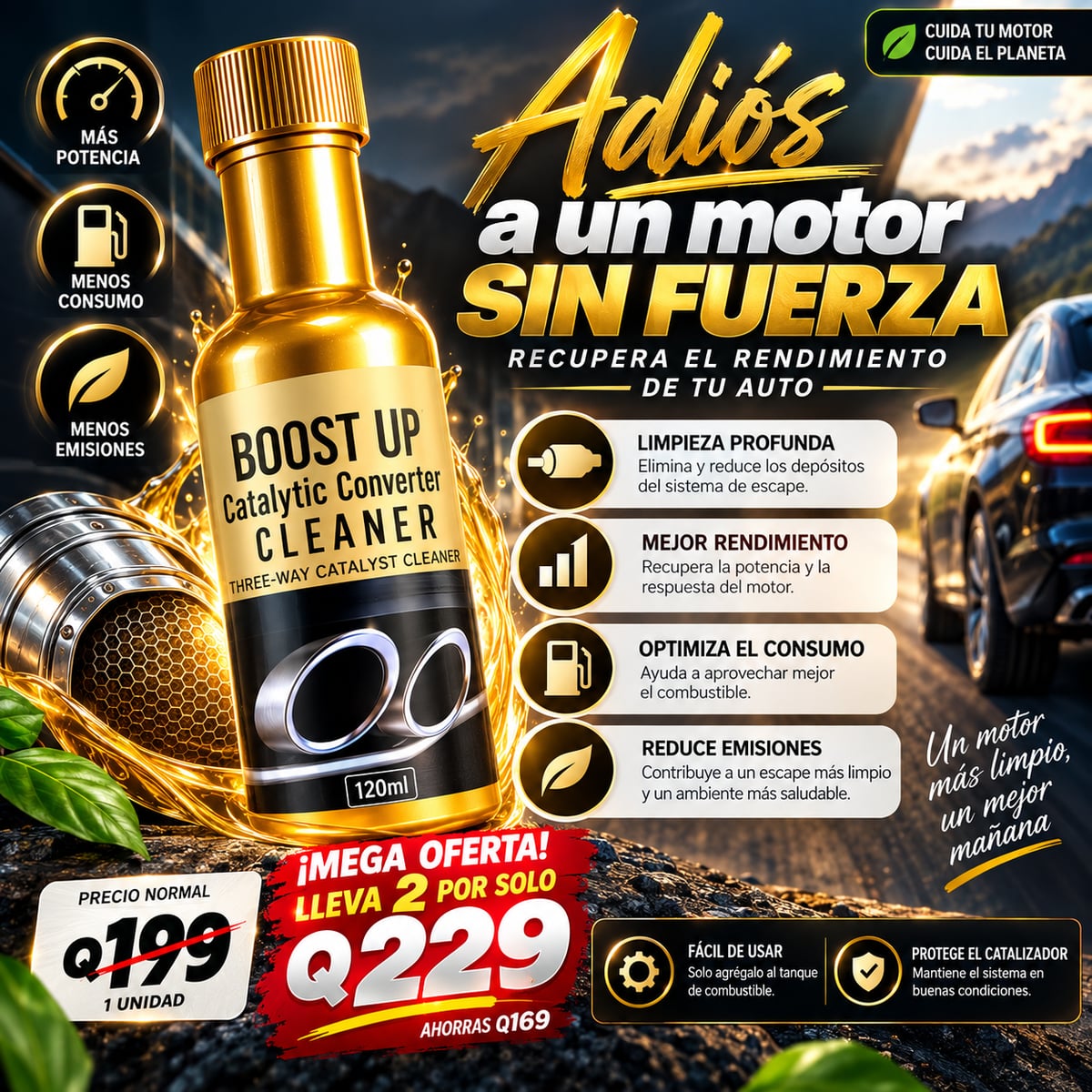 🚗 RECUPERA TU MOTOR⚡LIMPIADOR DE CATALIZADOR