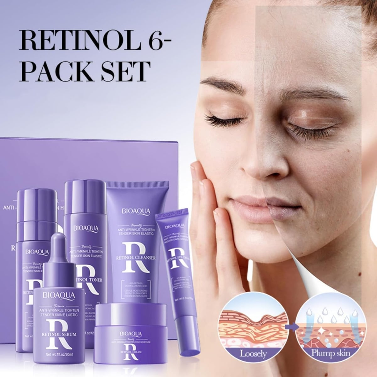 Rutina Facial Antiedad Retinol BIOAQUA