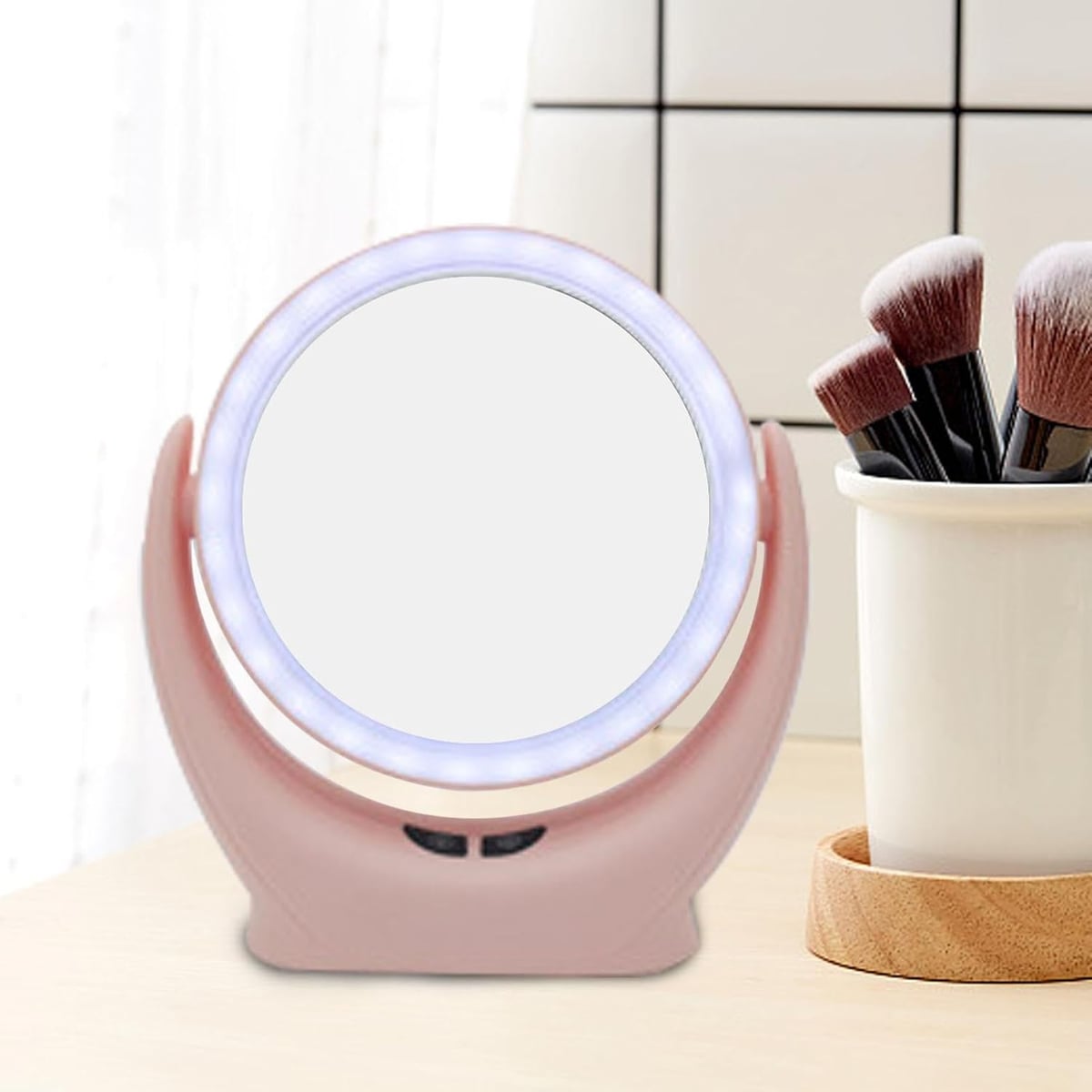 🪞💄Espejo Con Luz LED y Ventilador Integrado+ ENVIO GRATIS