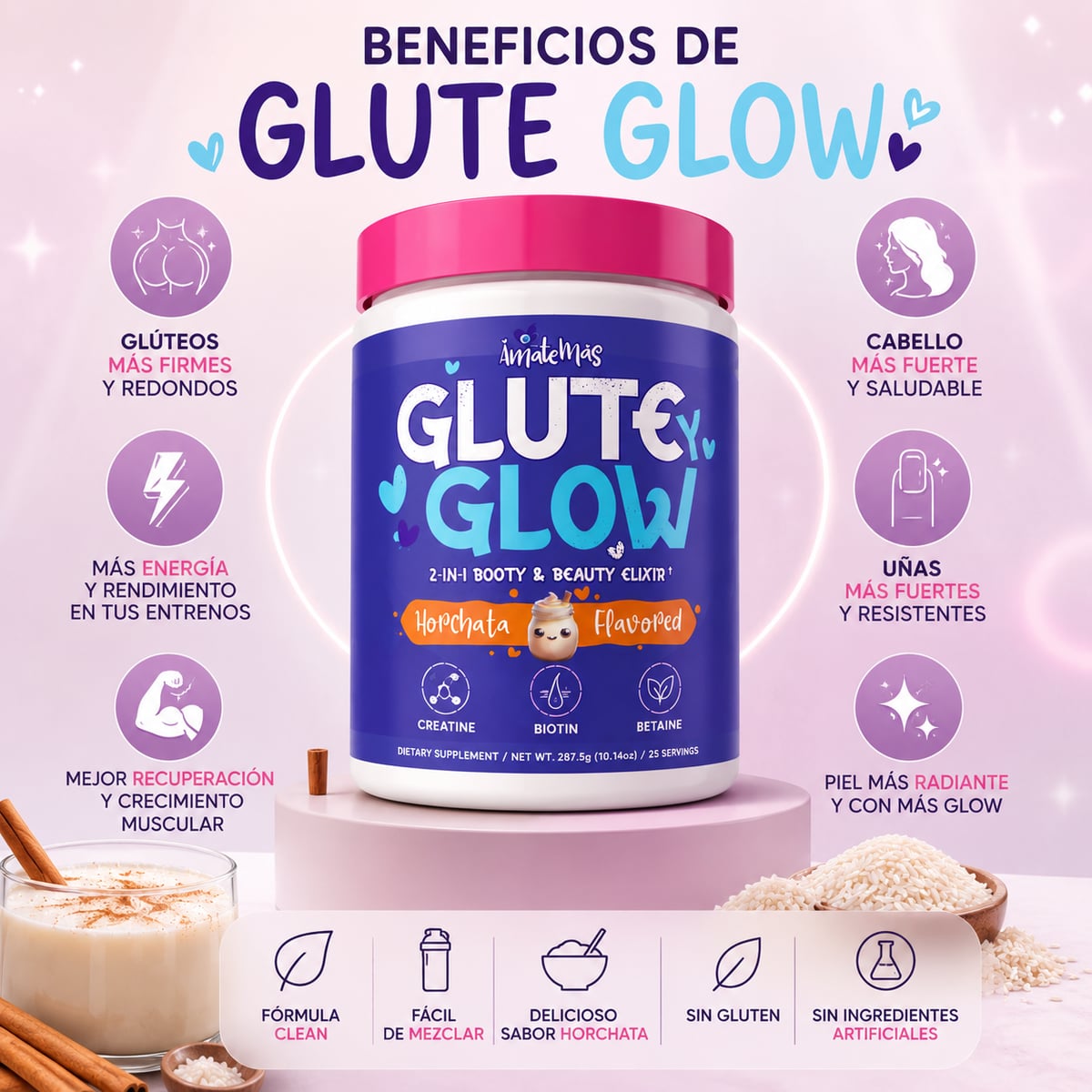 Glute &amp; Glow™ Tonificación y Belleza Femenina
