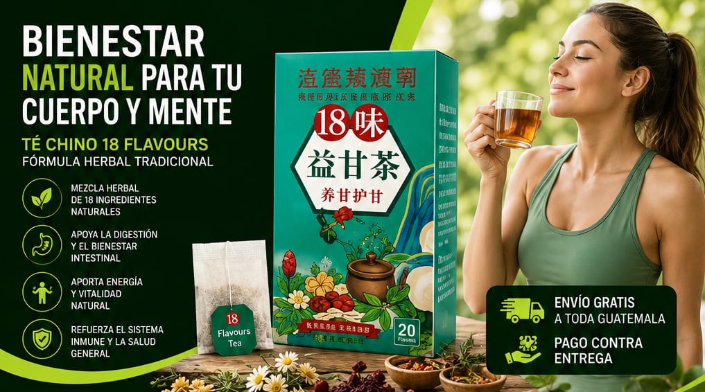 Té de hierbas chino para el cuidado del hígado "18 Flavors Liver Care Tea" 