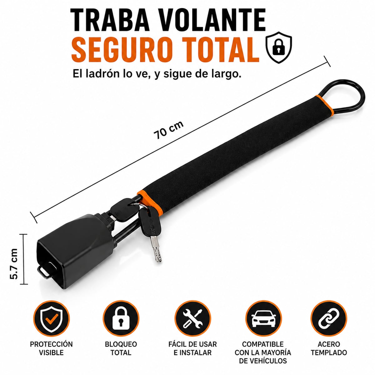 Traba Volante Seguro Total + ENVIO GRATIS