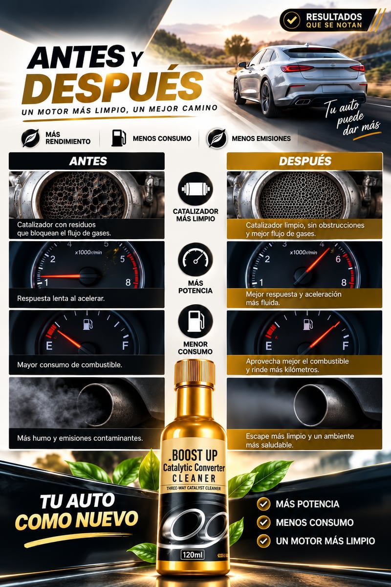 🚗 RECUPERA TU MOTOR⚡LIMPIADOR DE CATALIZADOR