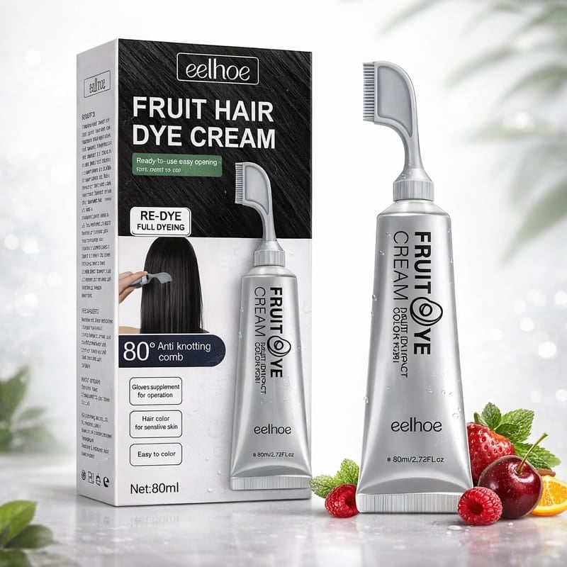 Dile adiós a las canas en 10 minutos con el poder natural de las frutas. ✨ COLOR NEGRO