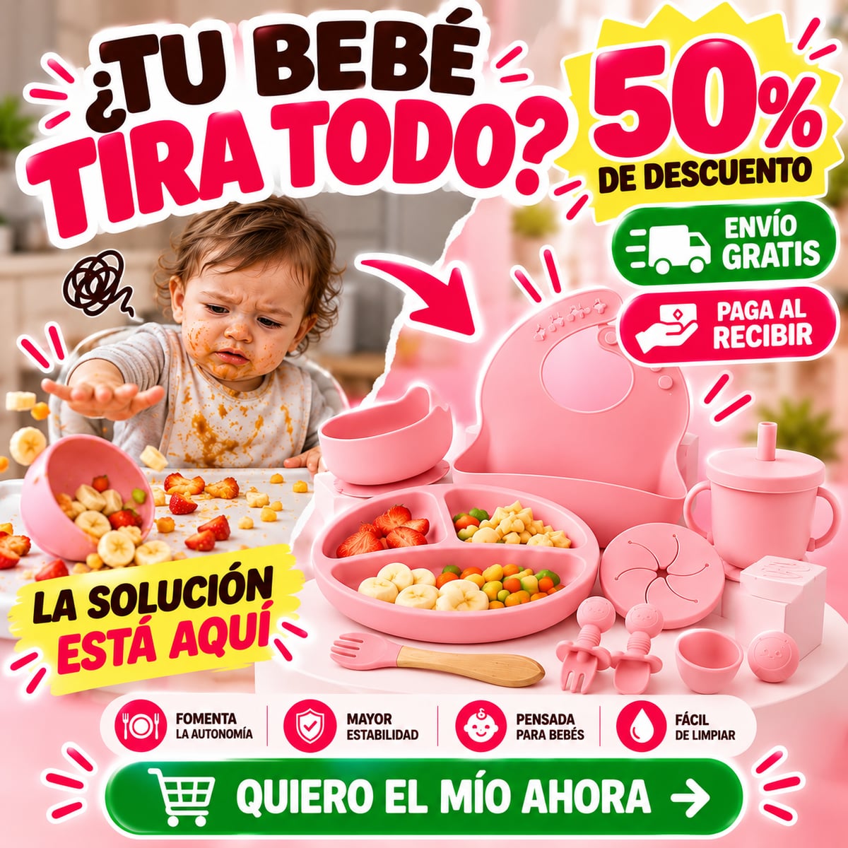 Set ComeFácil - MÁS COMIDA, MENOS DESASTRE