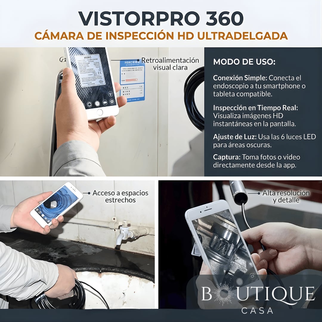 Cámara de inspección flexible | VisorPro 360™
