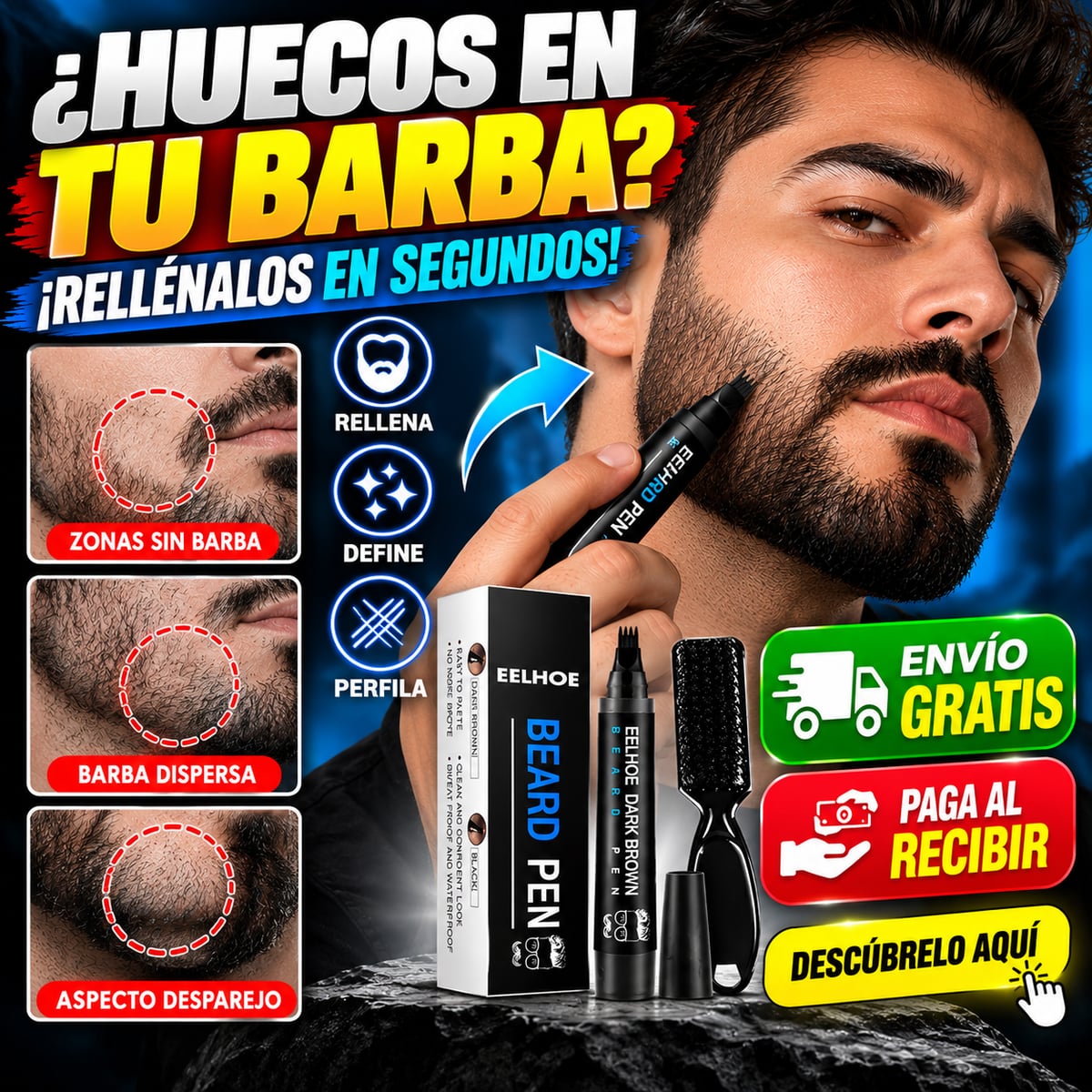 🔥 ¿HUECOS EN TU BARBA? RELLÉNALOS EN MINUTOS