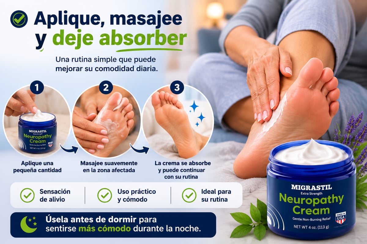 Cómo aplicar y masajear Neuropathy Cream