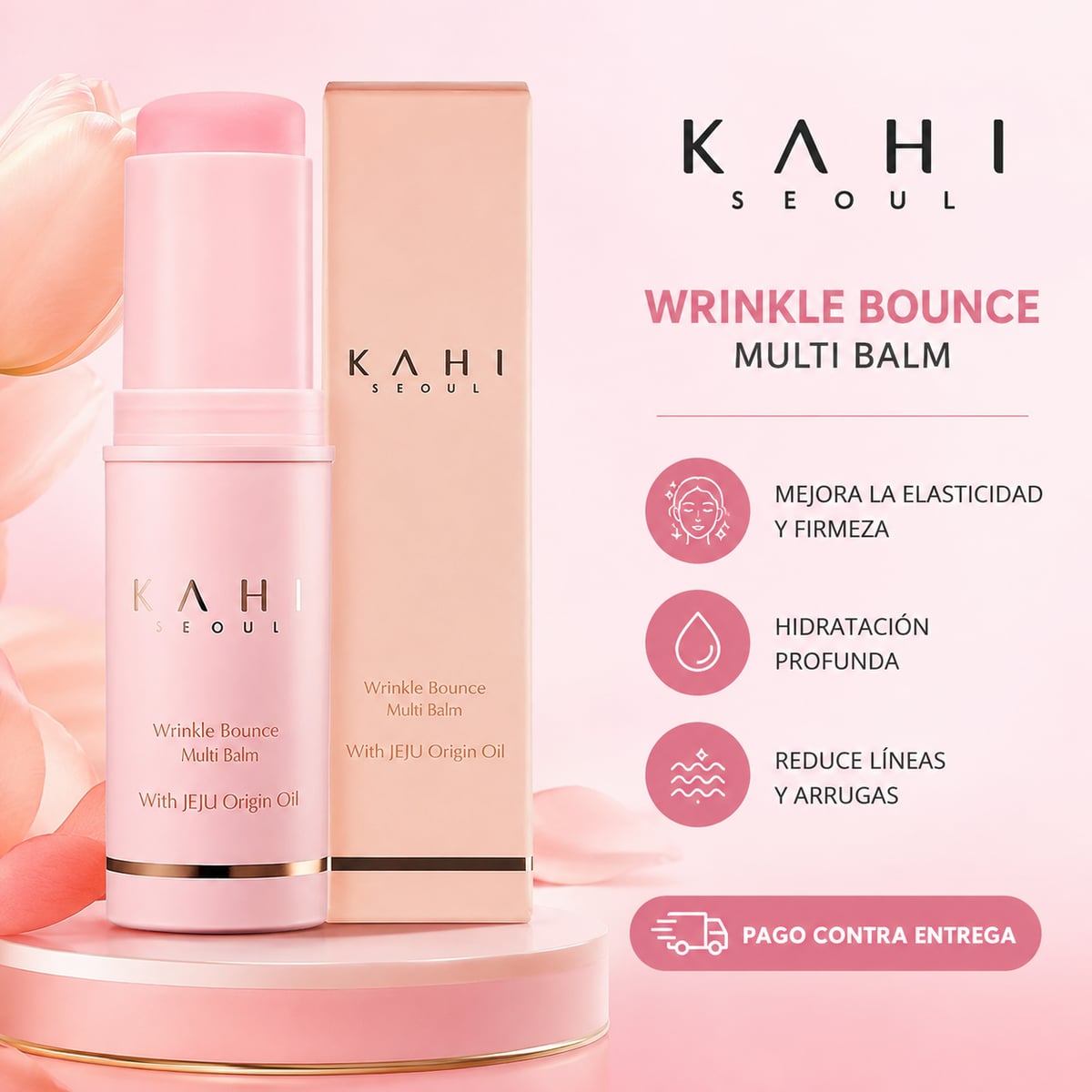 ✨ KAHI Wrinkle Bounce Multi Balm | Tu aliado anti-edad para una piel más firme, hidratada y radiante. 💗