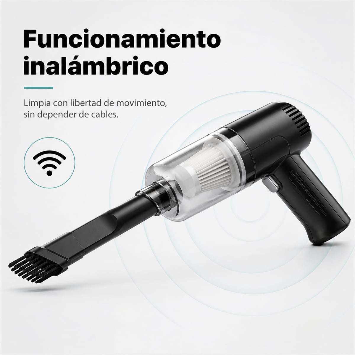 Mini Aspiradora Inalámbrica 3 en 1 – Limpieza Rápida en Cada Rincón