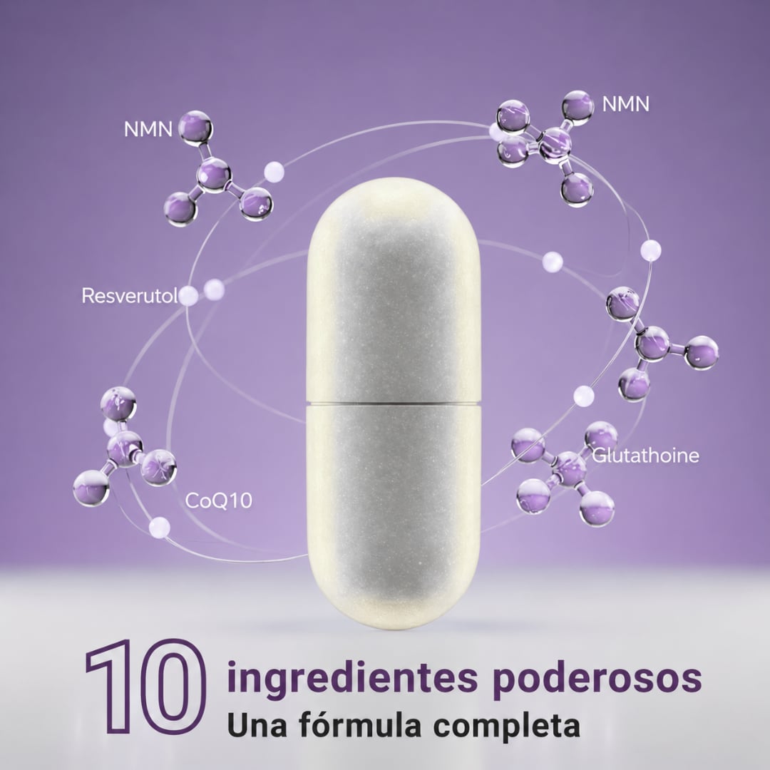 NMN COMPLEX 1,000MG — Recupera la energía que el tiempo te quitó + Envío Gratis y 🎁