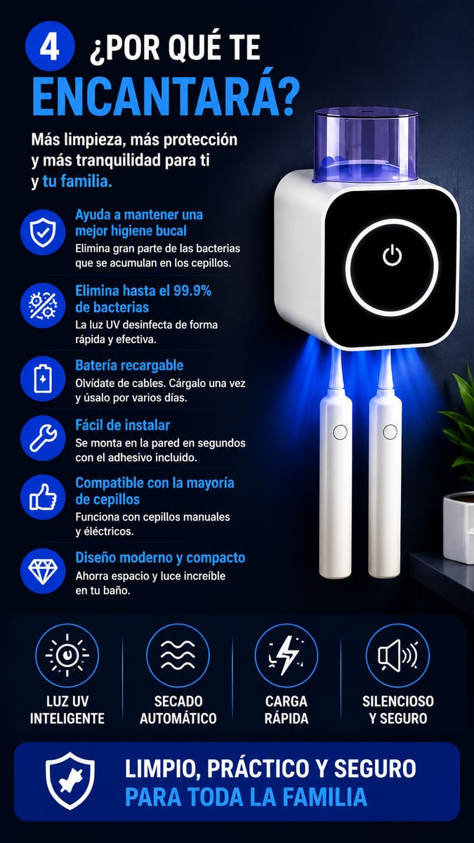 Esterilizador de cepillos + ENVIO GRATIS
