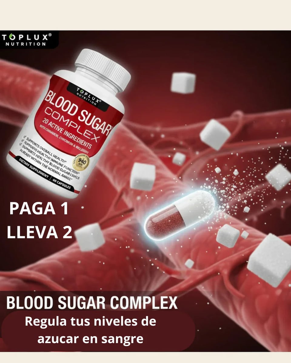 BLOOD SUGAR COMPLEX - CONTROL DEL AZÚCAR EN LA SANGRE 🇺🇸