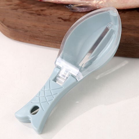 Descamador de Pescado con Recolector ¡ADIÓS A LAS ESCAMAS VOLANDO! + ENVIO GRATIS