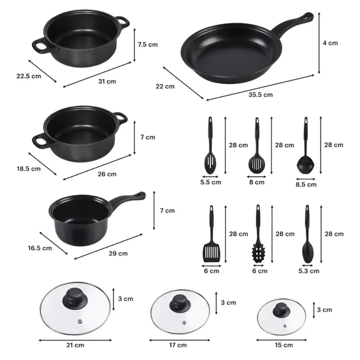 Set de Ollas 13 Piezas