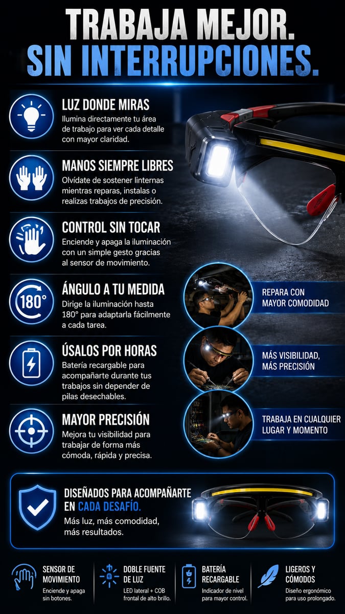 Lentes Tacticos Inteligentes 2 en 1