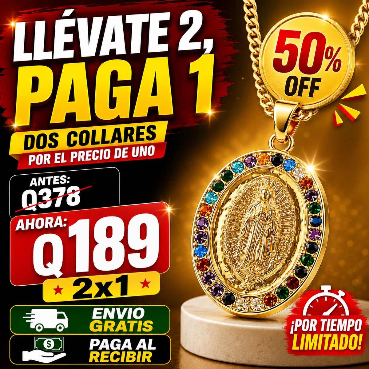 2X1 COLLAR VIRGEN + ENVIO GRATIS
