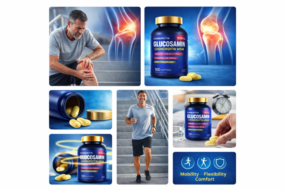 RECIBE 2 Y PAGA 1 - Suplemento Glucosamina Condroitina Msm + ENVIO GRATIS 🎁