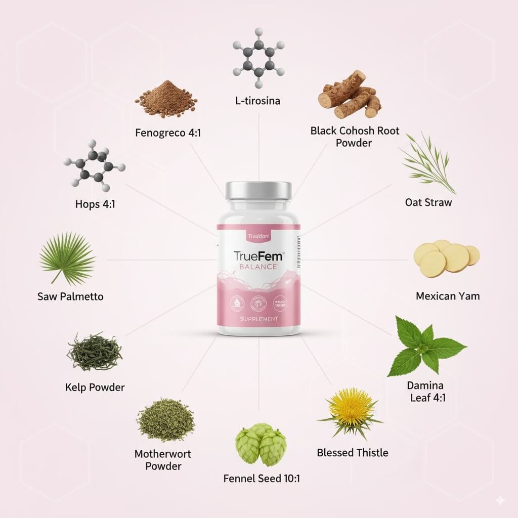 TrueFem Balance™ - Equilibrio Hormonal Natural para la Mujer