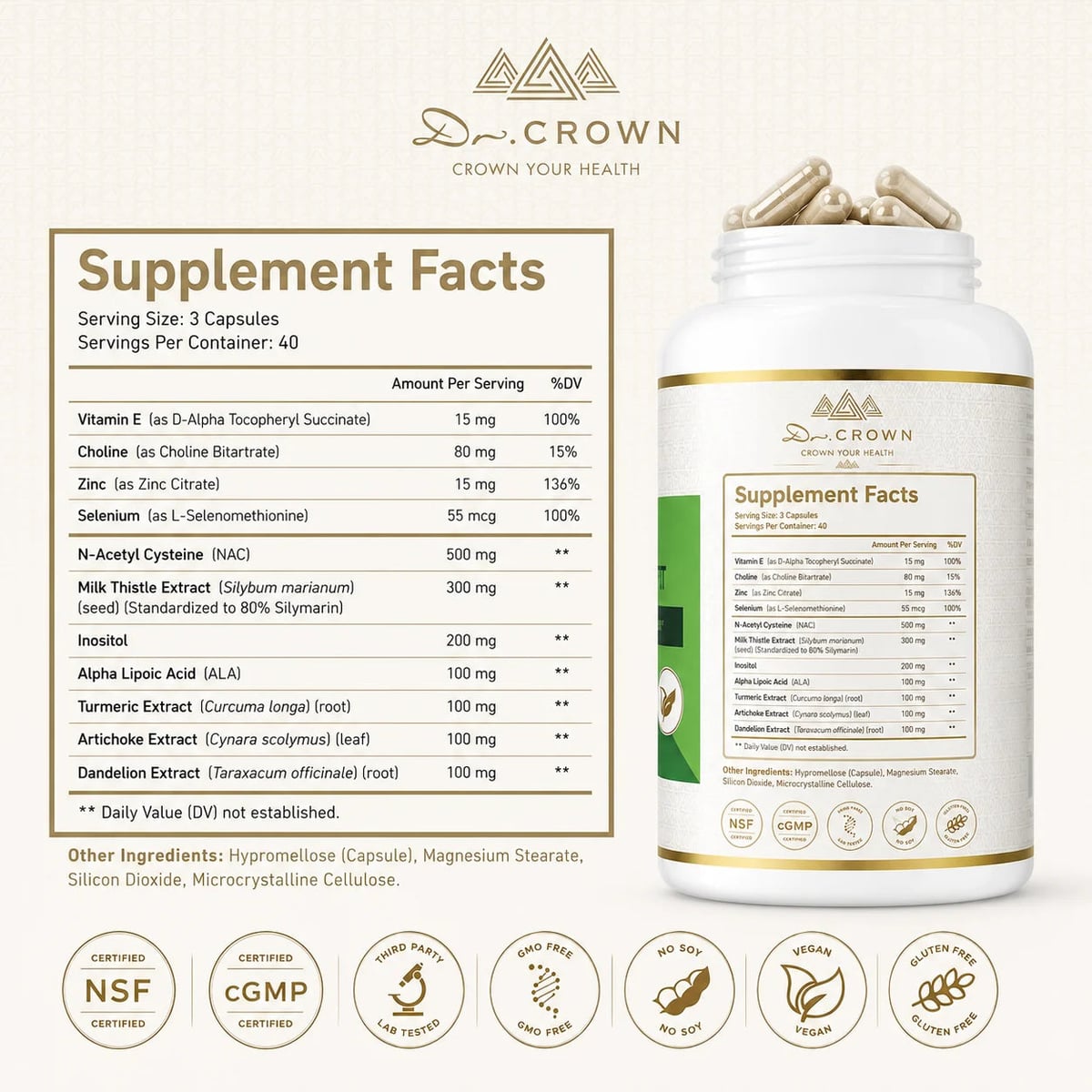 Dr. Crown Liver Support+ ENVIO GRATIS