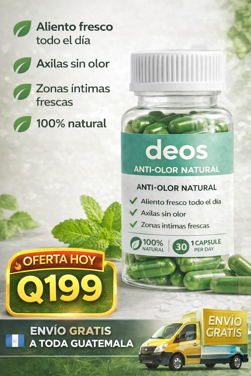 🌱 DEOS Desodorante 100% Natural – Control de Olores desde tu Interior + ENVIO GRATIS 🎁