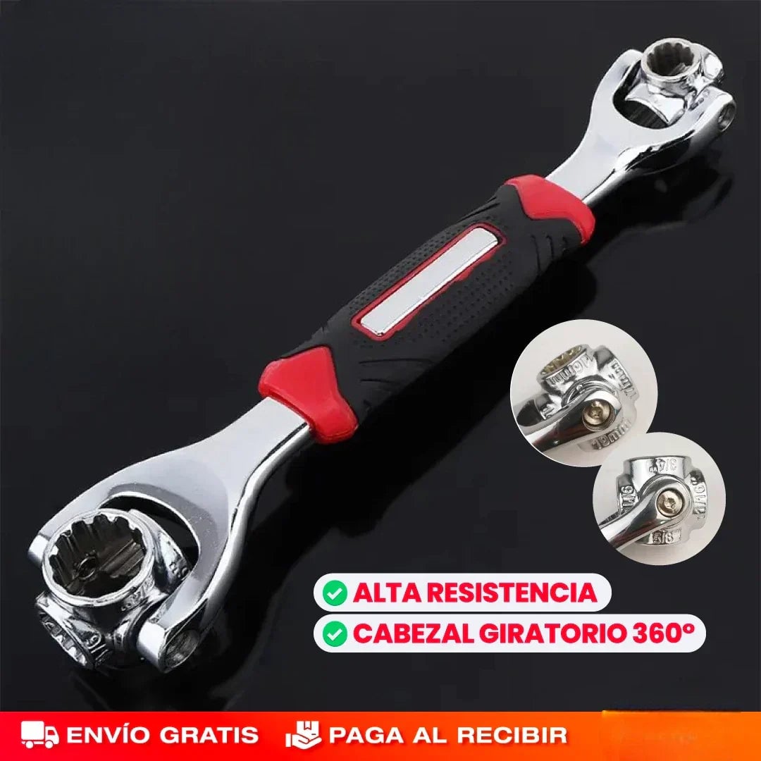 Llave Dado Universal 8 En 1 Giro 360°🔥🔧