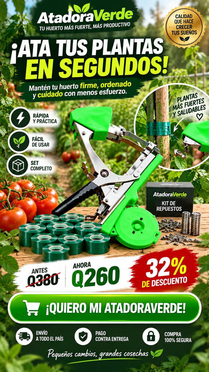 Maquina Sujeta-Atador de Plantas, Ramas.