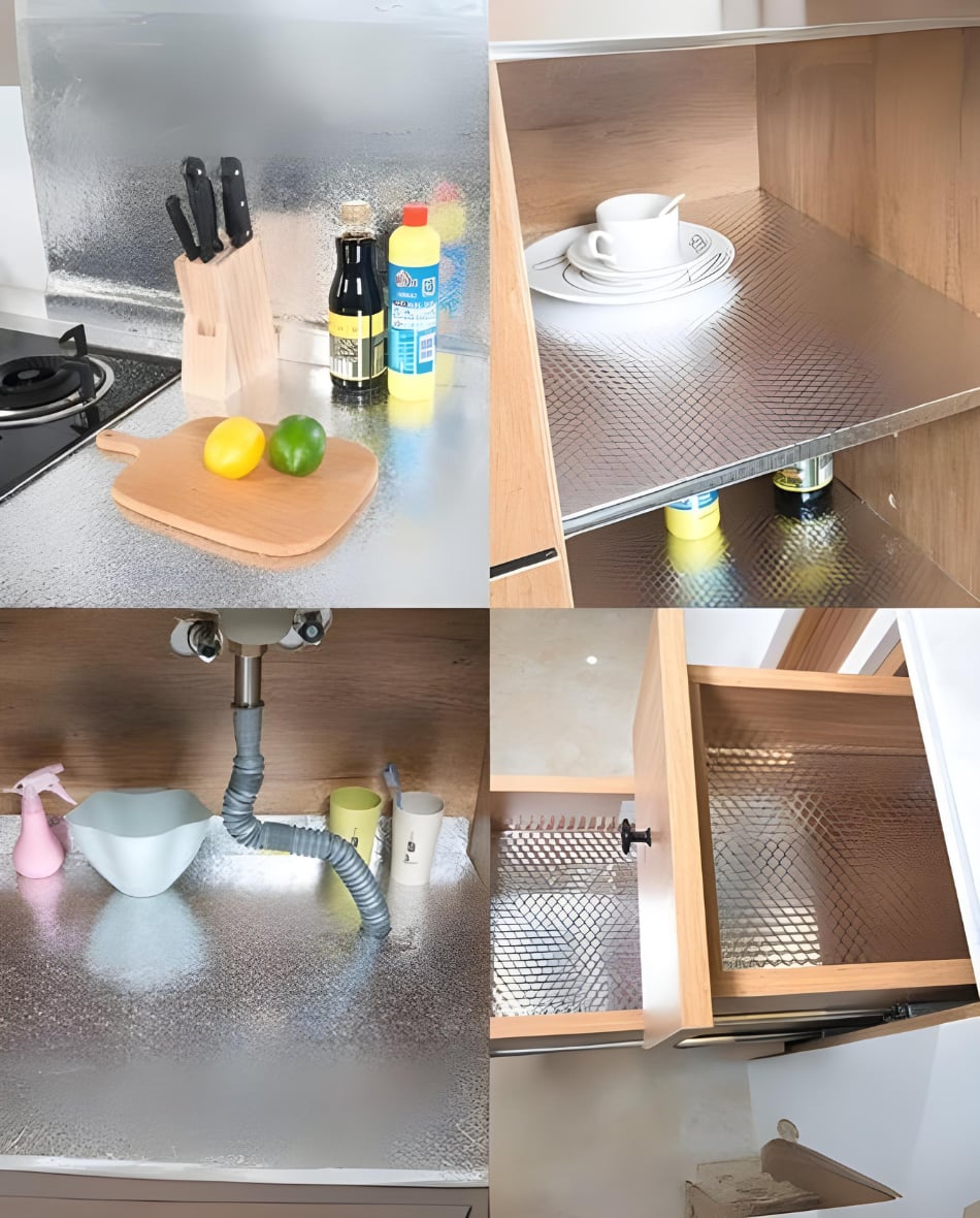 PAPEL DE COCINA ADHESIVO DE ALUMINO 2X1 + ENVIO GRATIS!
